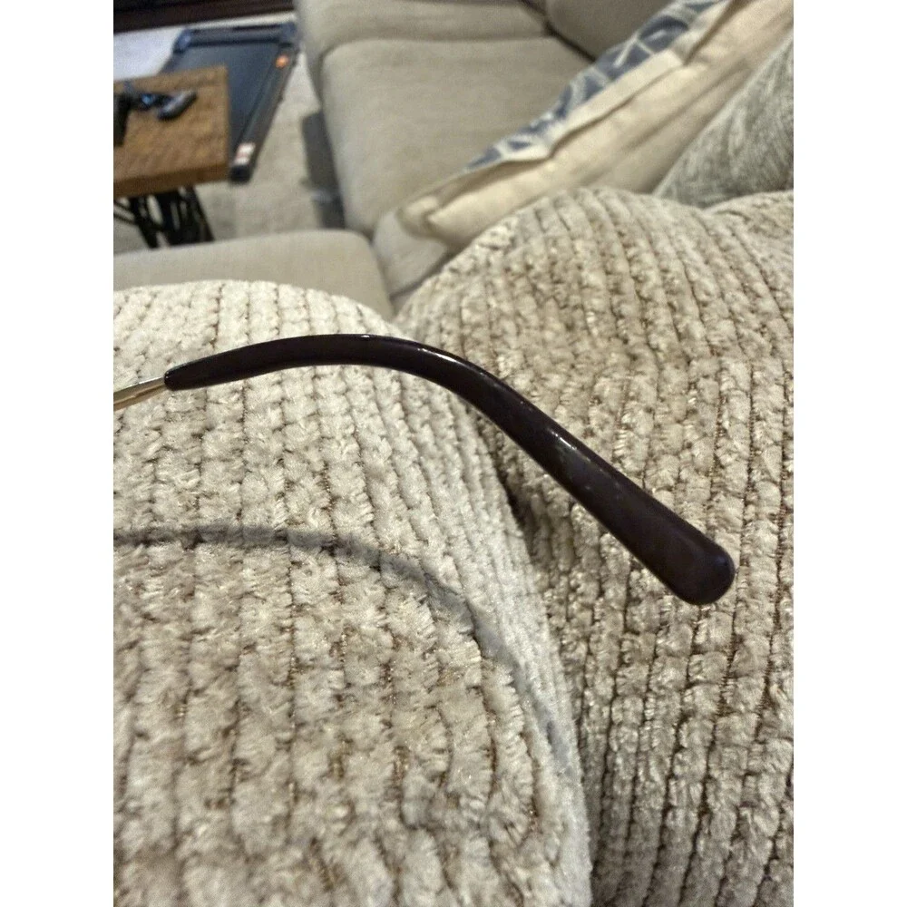 Vintage Christian Dior 2240 Gold Semi Rimless Eyeglass Frames Italy